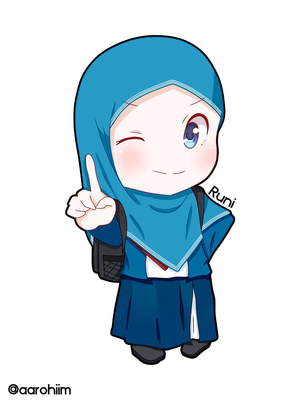 Kartun Chibi Muslimah Comel Dan Lucu Azhanco