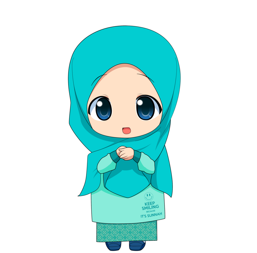 Koleksi Kartun Comel Muslimah Bertudung Azhanco