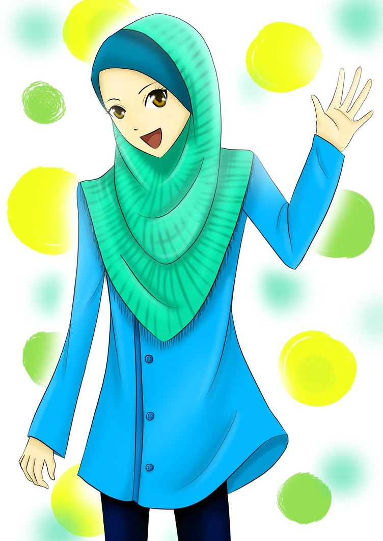 Gambar Kartun Anak Muslim Perempuan Top Gambar