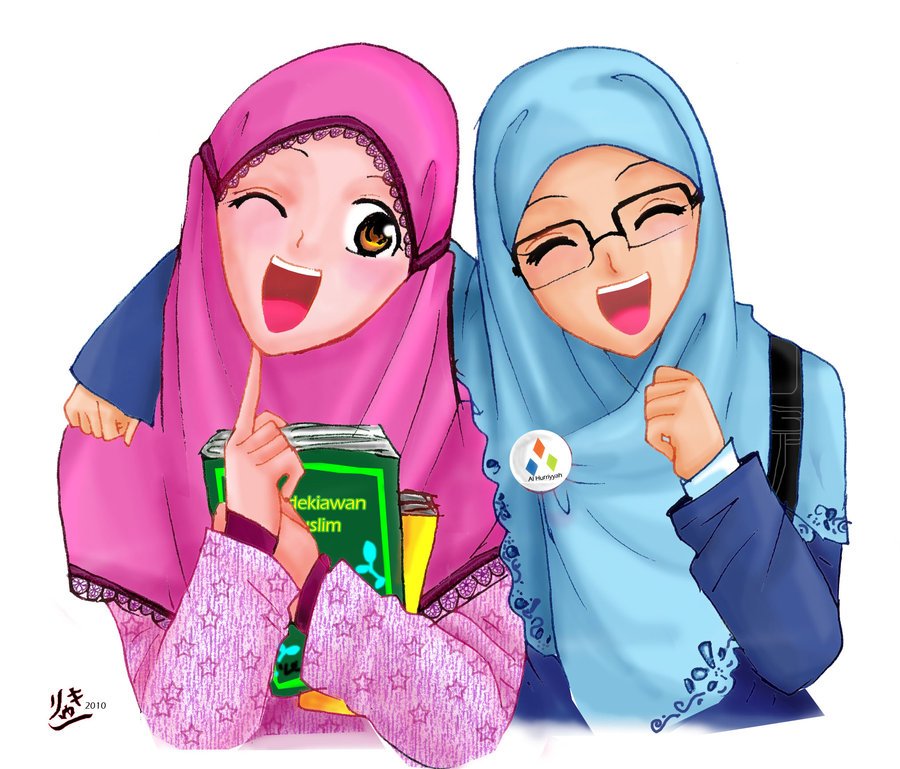 Gambar Kartun Muslimah Comel Dan Lucu  Azhan.co