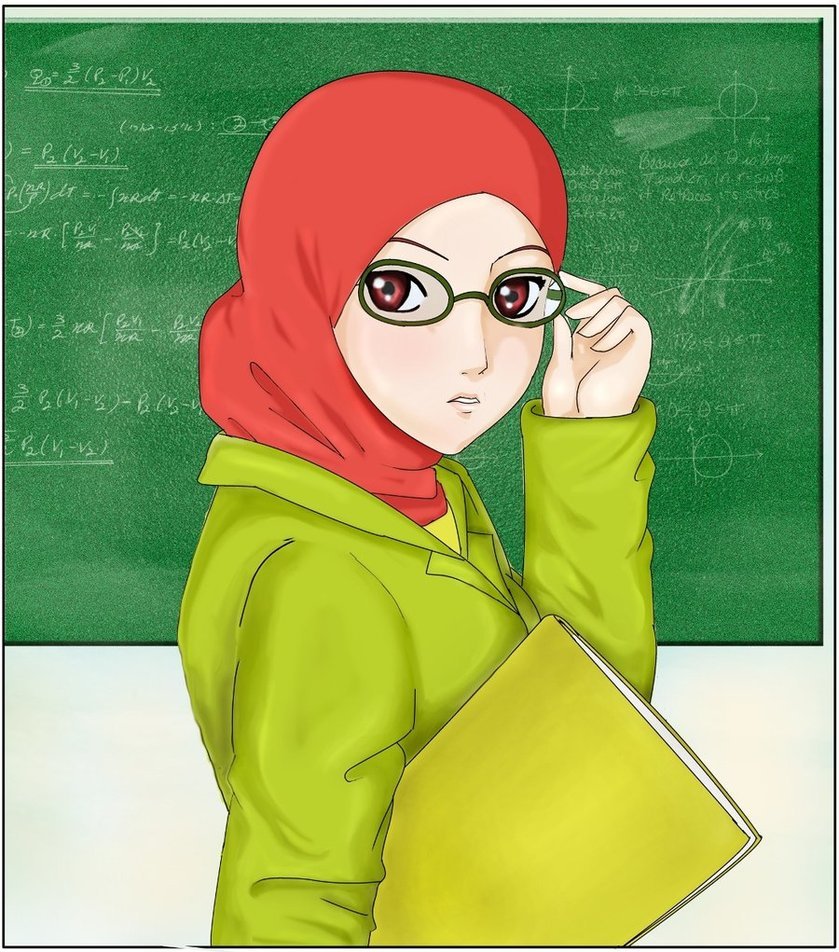 Gambar Kartun Muslimah Guru Ustazah | Azhan.co
