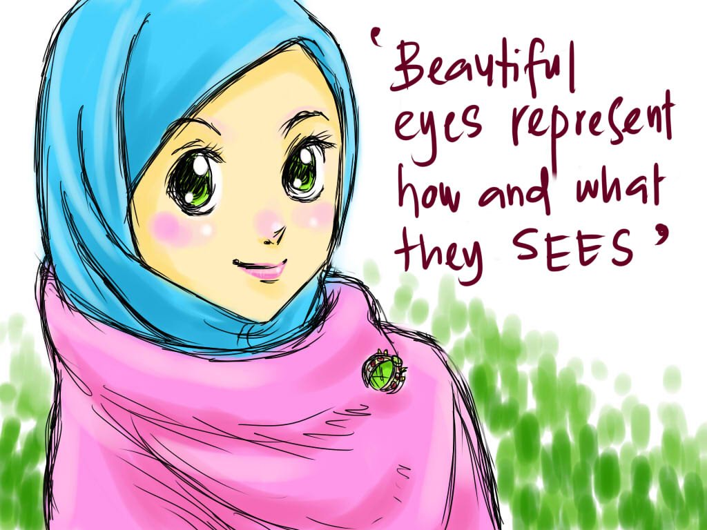 Gambar Kartun Muslimah Paling Cantik Bilik Wallpaper