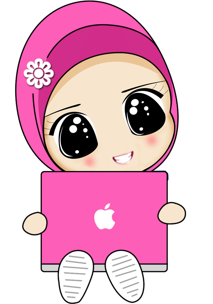 Kartun Muslimah Apple Macbook Transparent Png