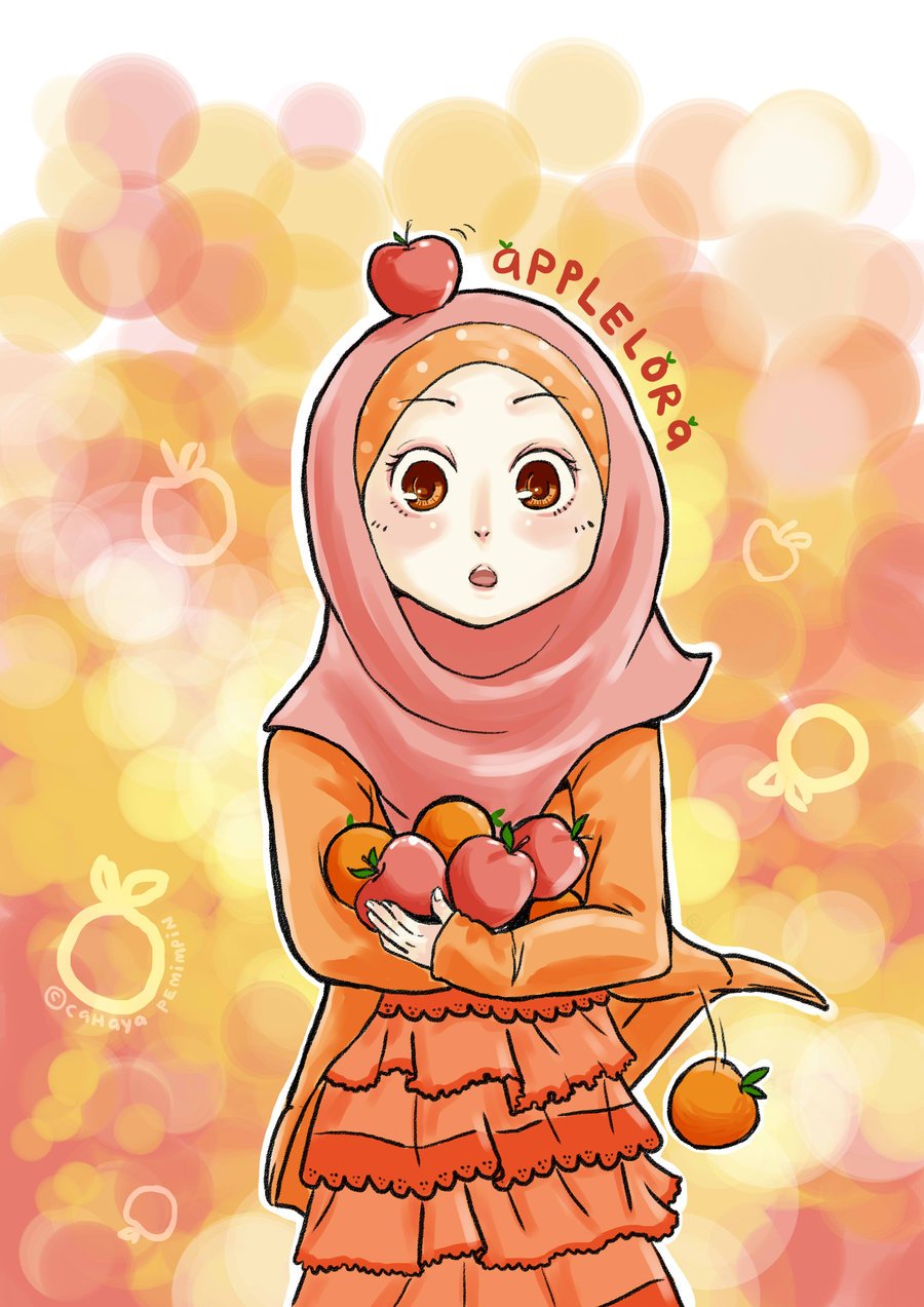 Koleksi Kartun Comel Muslimah Bertudung Azhanco