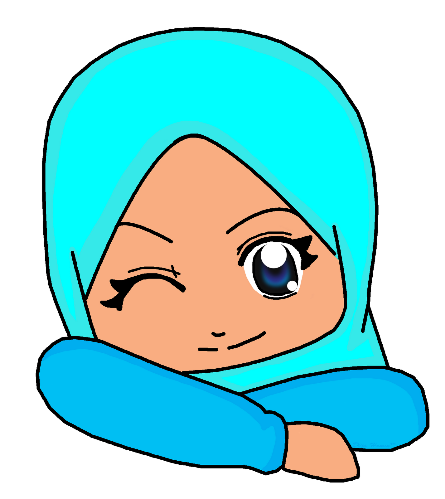 Kartun Chibi Muslimah Comel Dan Lucu Azhanco