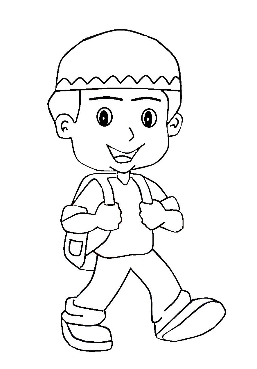 Gambar Kartun Anak Soleha Top Gambar