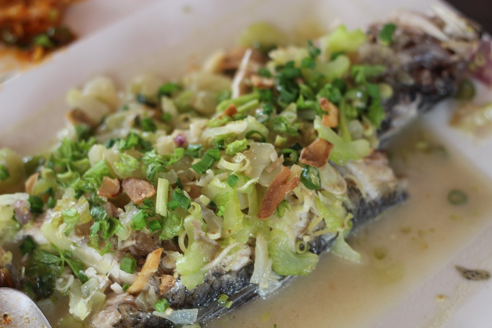 Resepi Ikan Siakap Stim Limau Ala Thai | Azhan.co