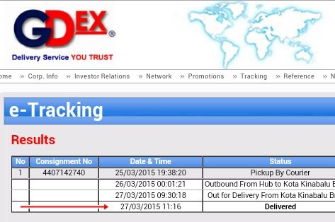check tracking number gdex