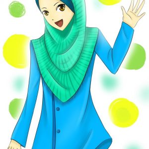 Gadis Bertudung Cartoon