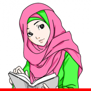 Koleksi Kartun  Comel Muslimah  Bertudung Azhan co