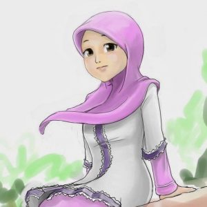 Kartun Muslimah Cute Comel