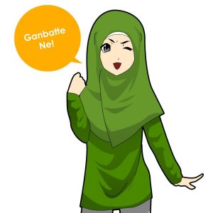 Muslimah Baju Hijau Gambateh