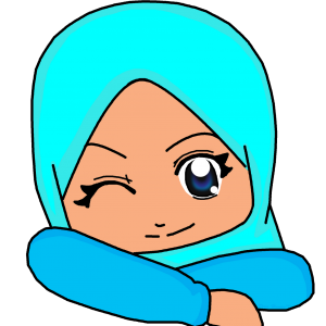 Simple Chibi Muslimah Kenyit Mata