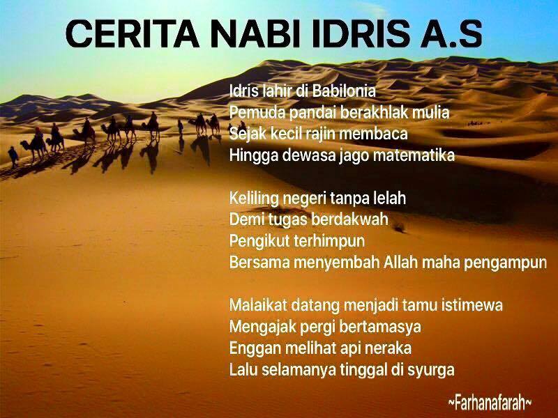 Kisah Ringkas Nabi Idris