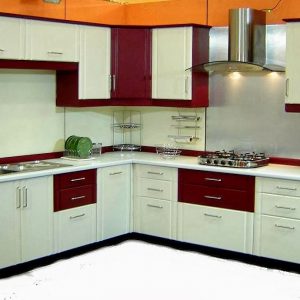 Dual Colour Kitchen Cabinets