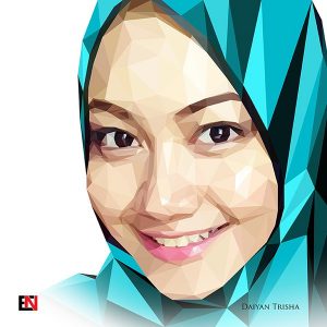 Low Polygon Portrait - Daiyan Trisha