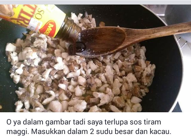 Pau Cendawan - Cara Memasak Inti 5