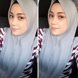 Gambar Cun Mia Ahmad Dengan Tudung Bawal