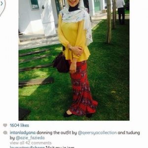 Instagram Intan Ladyana Bertudung Ayu