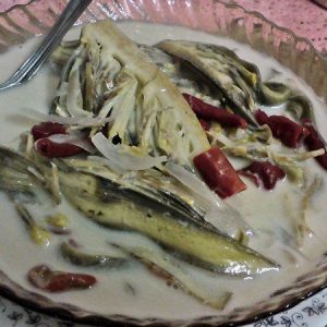 Resepi Jantung Pisang Masak Lemak Putih  Azhan.co