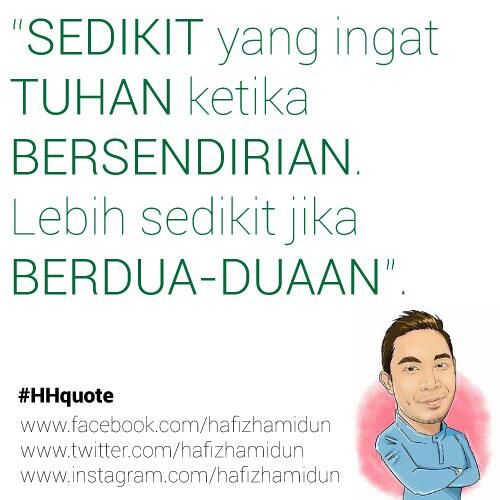 Kata Motivasi Ketuhanan Hafiz Hamidun