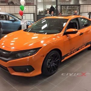 Orange 2016 Civic Fc Modified