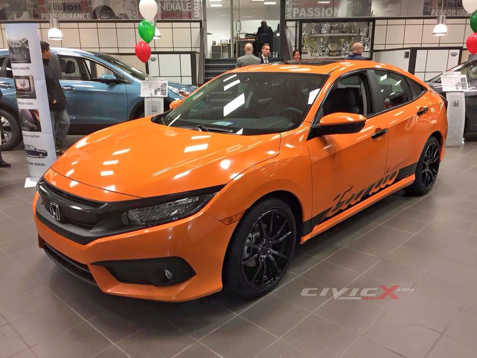 Orange 2016 Civic Fc Modified