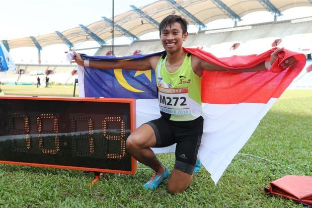 Catatan Rekod 100m 10.19 Milik Khairul Hafiz Jantan