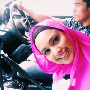 Gambar Selfie Ainul Aishah Dalam Kereta