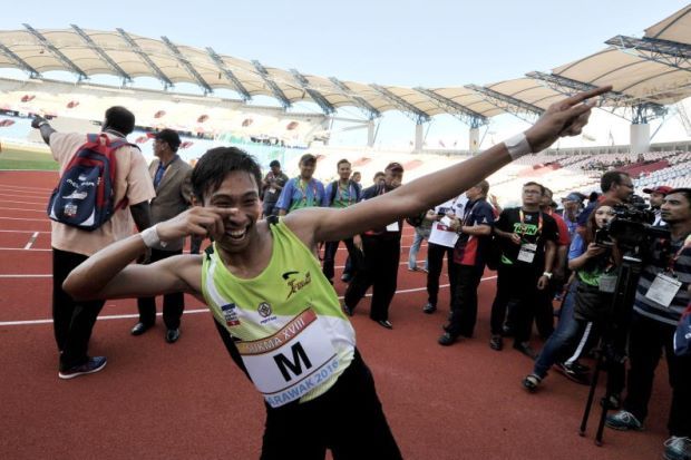 Khairul Hafiz Jantan Dengan Gaya Usain Bolt