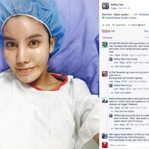 Safiey Ilias Menjalani Pembedahan Payudara