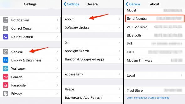 How To Check Your IPhone Serial Number On The Device