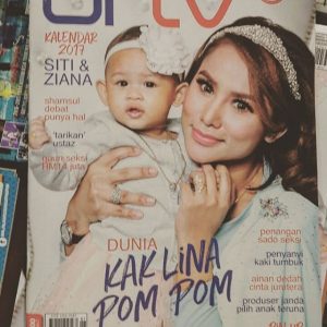 Elly Mazlein Kak Lin Pom Pom Majalah URTV Cover