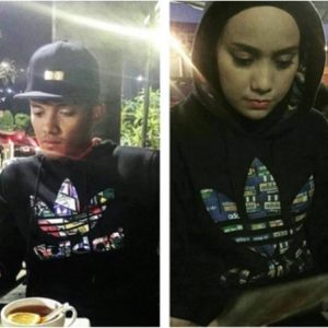 Izham Tarmizi Dan Mia Ahmad Memakai Baju Sedondon