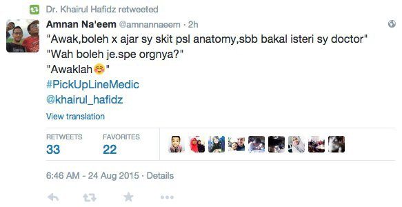 Pickup Line Medic Part 5 Boleh Ajar Saya Pasal Anatomi