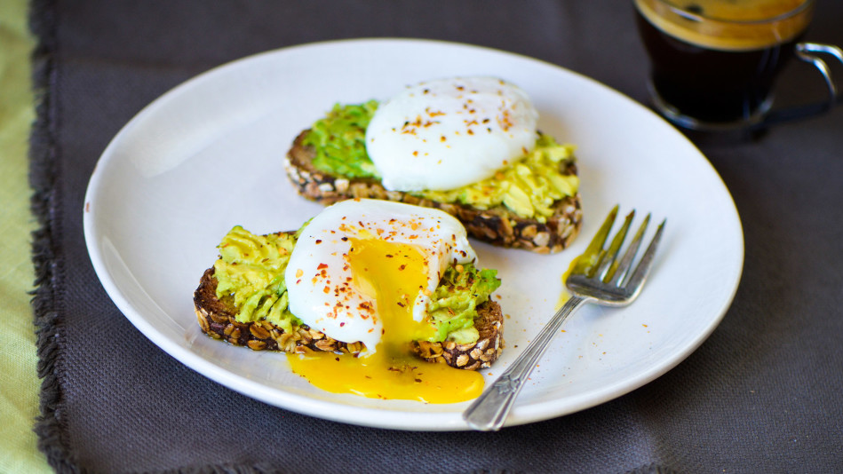 Roti Avocado Egg Toast