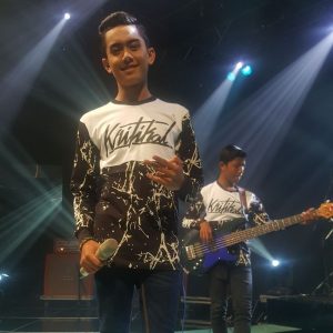 Gambar Haziq Ketika Buat Persembahan