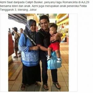 Gambar Isteri Dan Anak Azmi Saat Dari Caliph Buskers