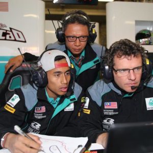 Aksi Hafizh Syahrin Sebelum Perlumbaan