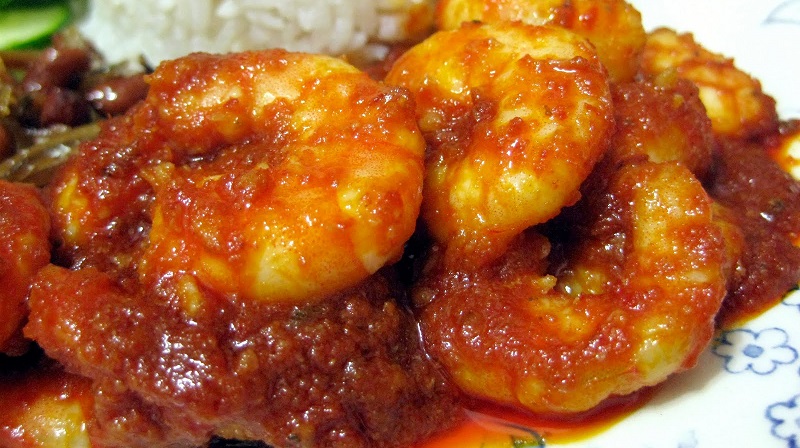 Sambal Tumis Udang Manis Pedas