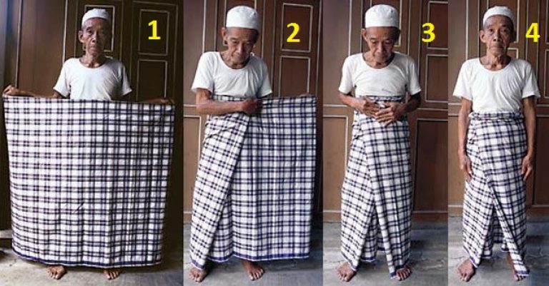cara pakai kain pelikat