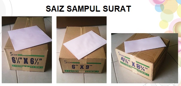 Saiz Sampul Surat Putih