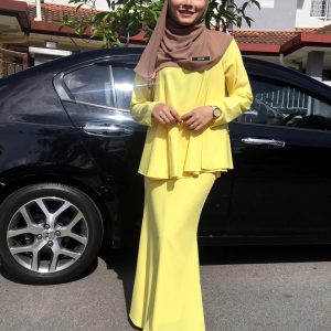 Cantik Tak Fesyen Serba Kuning Aishah Azman