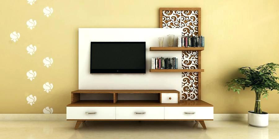 Interior Design Rak TV Dengan Background Menarik