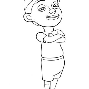 Gambar Mewarna Mail (Upin Dan Ipin)