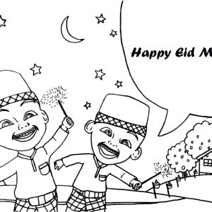 Gambar Mewarnai Upin Ipin Coloring Pages