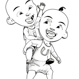 Photo Coloring Upin Ipin