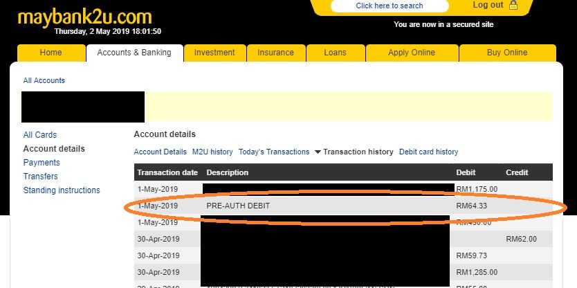 atm/debit card fee cimb