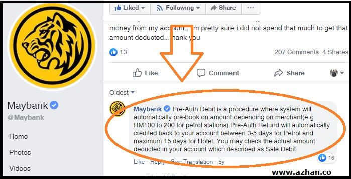 Preauth Maybank