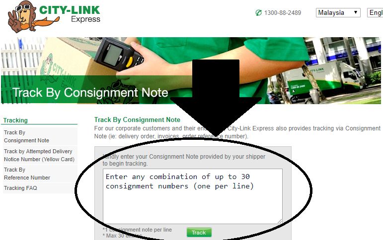 City Link Consignment Note Online